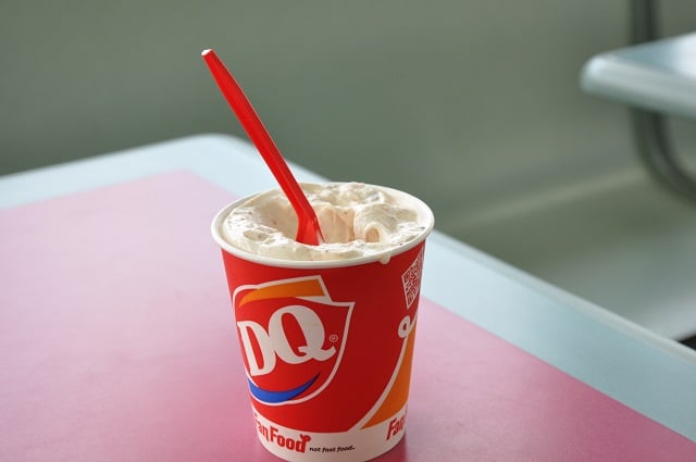 A Butterfinger Blizzard. It never knew what hit it. 