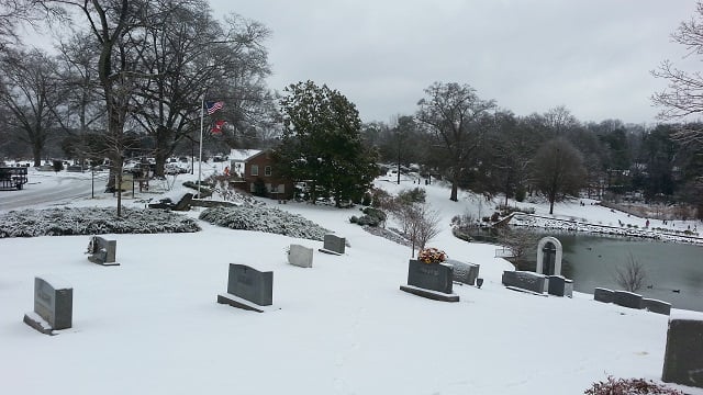 Also from Chris: flags flying in the Decatur Cemetery
