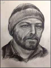 A sketch of the suspect in the Feb. 11 rape of an Emory University student. 