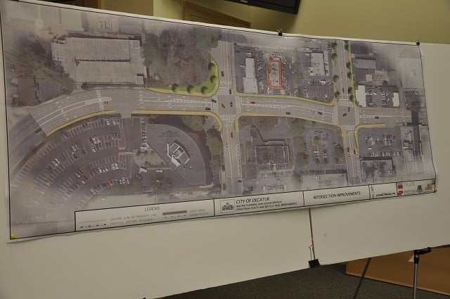An artist's rendering of proposed changes to the intersections of Commerce Drive with Church Street and Clairemont Avenue. Photo by Dan Whisenhunt