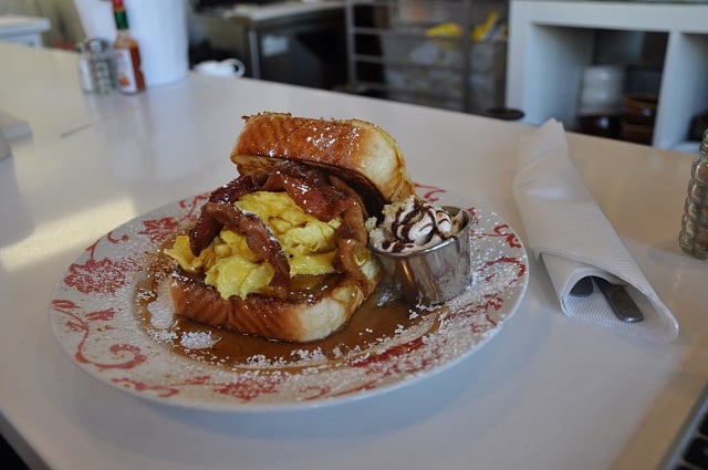 The french toast sandwich. Photo by Dan Whisenhunt