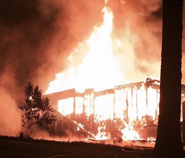 Photo taken by DeKalb County Fire and Rescue of an April 12 house fire in Avondale Estates. 