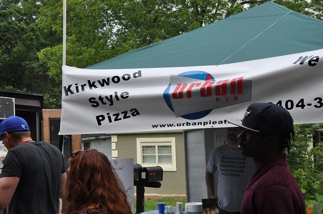 Chris Wooton mans the Urban Pie booth at the Kirkwood Spring Fling. Photo by Dan Whisenhunt