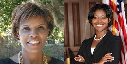 Valarie Wilson, left, will face Alisha Thomas Morgan, right, in the July 22 runoff in the Democratic primary election.