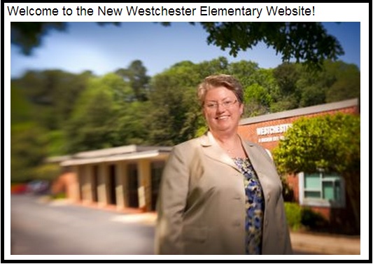 A screen shot of the newly-launched Westchester Elementary School website. 