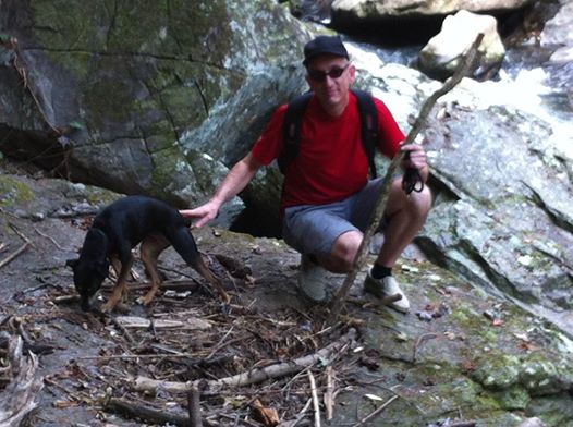 A photo of Greg Germani with his dog, Ruby. Photo provided by Beth Anne Harrill