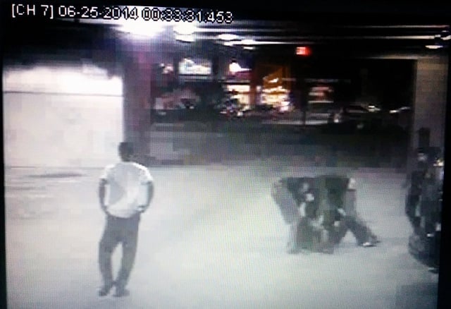 Screen shot of a video depicting robbery suspects. Source: Atlanta Police