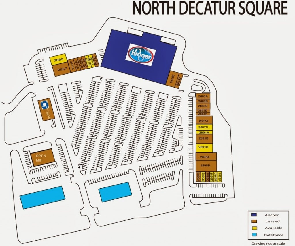 Recent site plan showing existing layout but with many now relocated tenants. Source: Branch Properties, via Tomorrow's News today