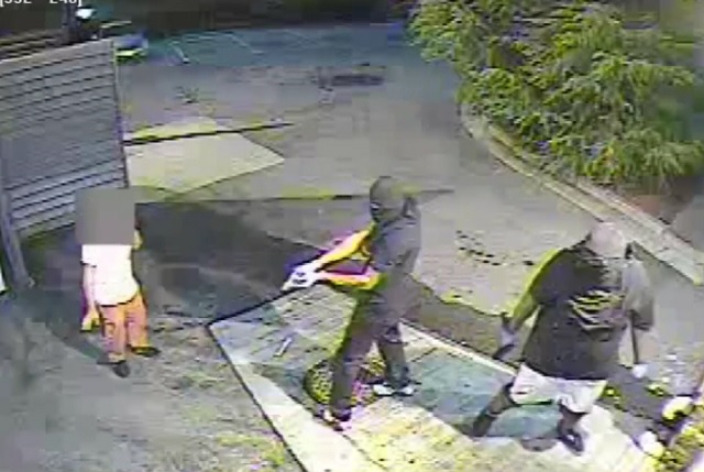 Screen shot of video from an Aug. 10 armed robbery. Video provided by Atlanta Police 
