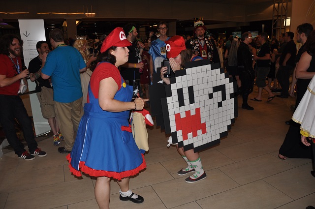 Mario confronts his inner demon. 