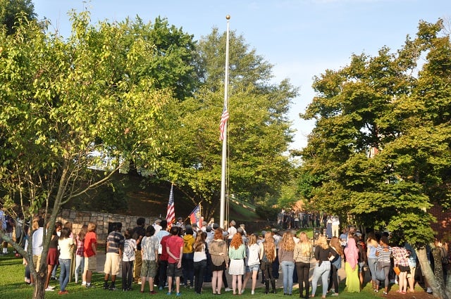 Decatur High Students mark the 13th Anniversary of the Sept. 11, 2001 terror attacks. File Photo by Dan Whisenhunt