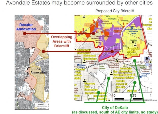 A slide from the Oct. 1 Avondale Estates annexation presentation.