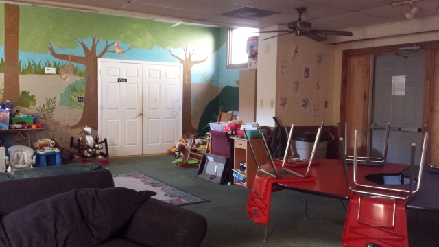 Children can read and play in the community room at Hagar's House Emergency Shelter in Decatur. Photo by Dena Mellick