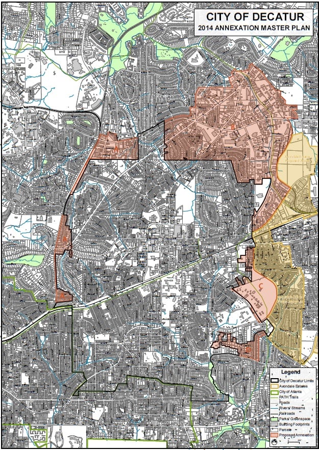 Decatur's annexation master plan. 