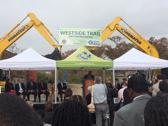 Construction on the Westside Trail officially started on Nov. 12. Photo by Kim Hutcherson