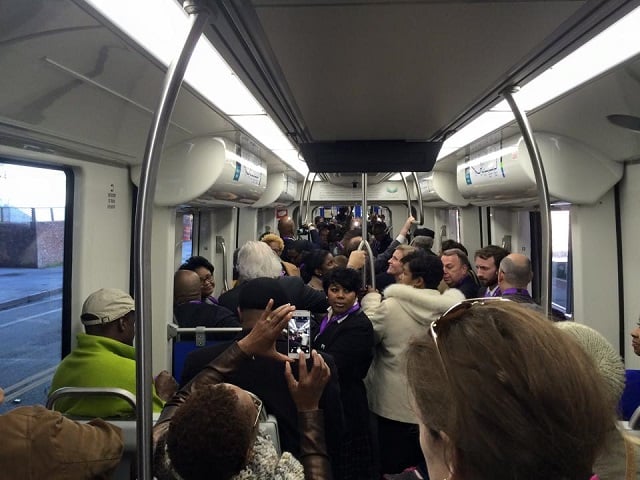 The Atlanta Streetcar began carrying passengers today, Dec. 30. Photo provided by Atlanta INtown.