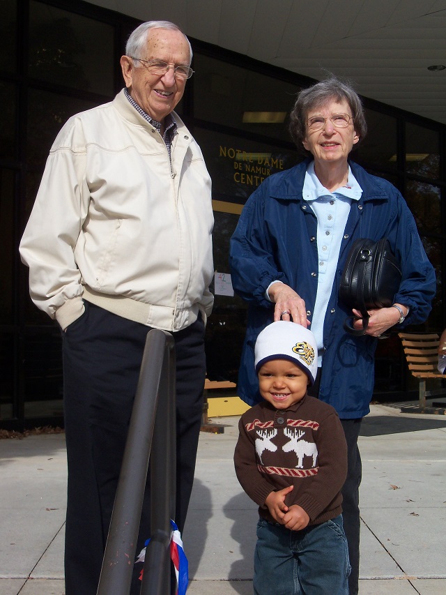 Doc and Gwen Fowlkes. The boy is their grandchild Jacob Fowlkes. Photo provided to Decaturish