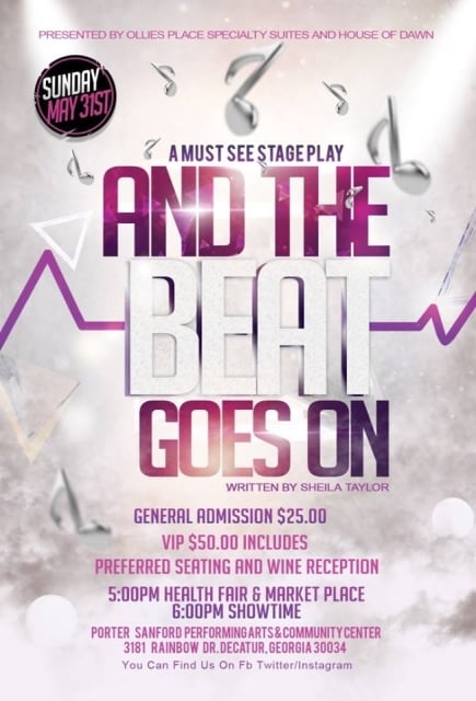 The playbill for "And the Beat Goes On" by Emory nurse Sheila Taylor