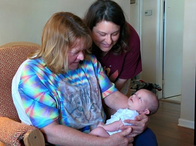 Left to right: My mother-in-law, my wife and my baby boy, J.P. 