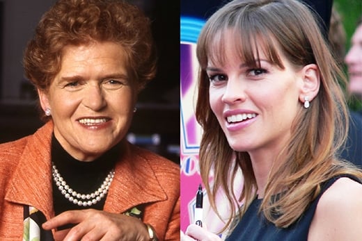 Academy Award winner Hilary Swank (right) has been attached to play Emory historian Deborah Lipstadt (left) in a movie based on Lipstadt’s book “History on Trial: My Day in Court with a Holocaust Denier.” Lipstadt photo by Emory Photo/Video. Swank photo by ECVpictures [CC BY-SA 3.0].