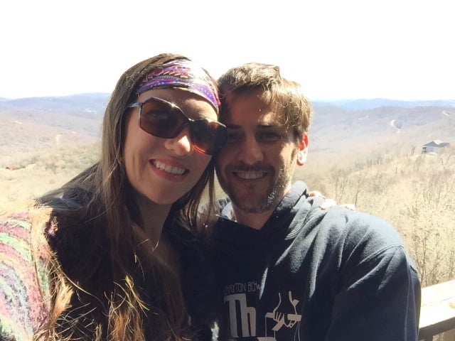 Natalie and Keith Brett at Sugar Mountain, NC. The couple plans to hike the Appalachian Trail. Photo by Keith Brett.