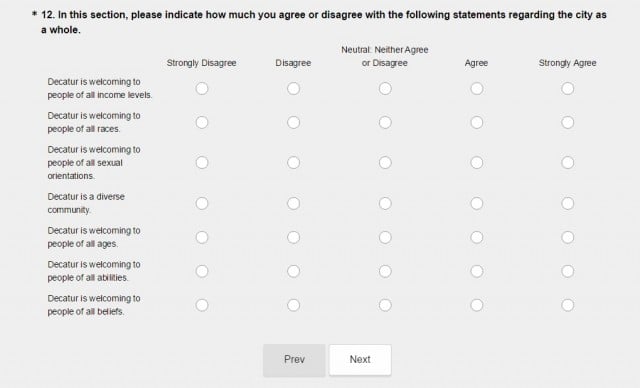 A list of survey questions obtained via https://www.surveymonkey.com/