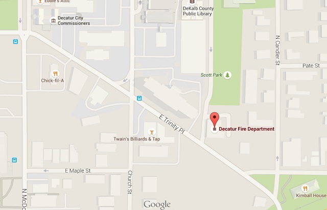 Approximate location of Milling Work in the city of Decatur. Source: Google Maps