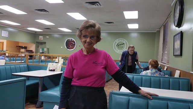 Most will recognize this lady, as well as the guy in the back, as longtime Evans employees. Photo by Chris Billingsley