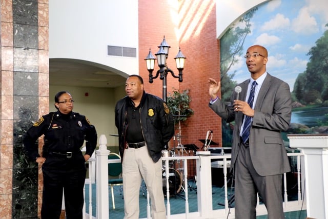 A photo from a gang forum hosted by the DeKalb County District Attorney's Office. Photo provided by the DeKalb Co. DA's office