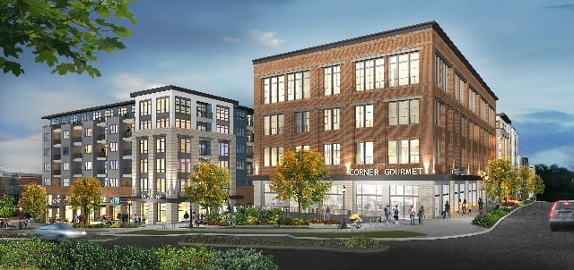 A rendering of the Callaway Building mixed use project, provided by the City of Decatur