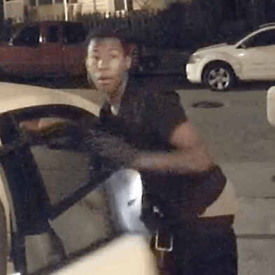 Atlanta Police released three surveillance photos of a young man caught breaking into a car. Photo from Atlanta Police.