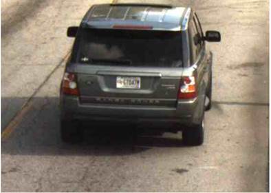 Atlanta Police believe this Range Rover is one of the vehicles used in the smash-and-grab burglaries on May 11. 