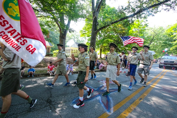 Members of Boys Scouts Troop 6. Photo by Travis Hudgons