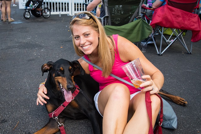 Max and Abbie take a break during the festival. Photo by Steve Eberhardt
