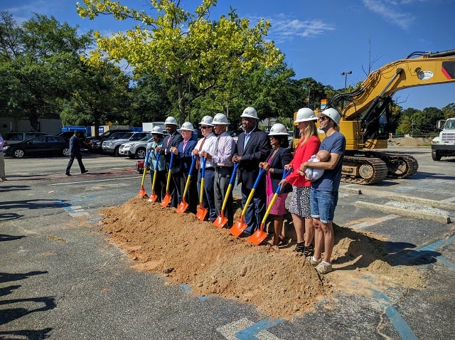 MARTA and city officials officially broke ground on the Edgewood/Candler Park transit oriented development on Aug. 22. Photo by Dan Whisenhunt