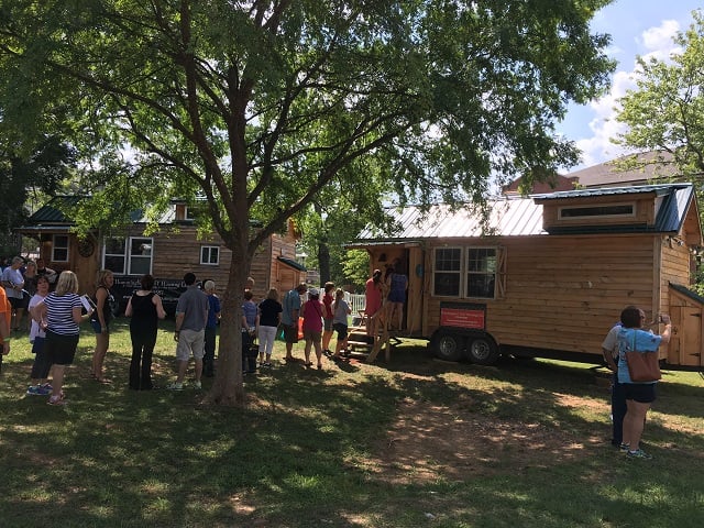 Thousands of people toured tiny homes at the Tiny House Festival in Decatur. Photo by Mary Margaret Stewart