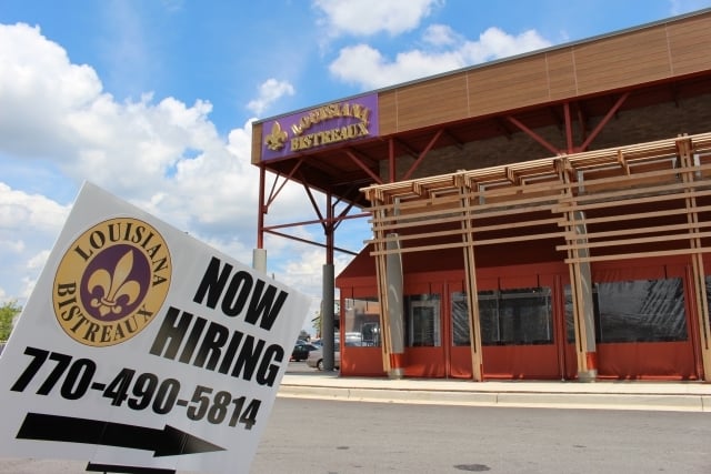 Louisiana Bistreaux restaurant is hiring ahead of its opening in Decatur's Suburban Plaza. Photo by Dena Mellick