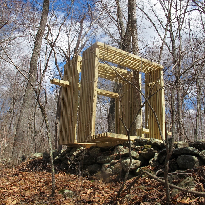 Matthias Neumann: Shelter (basics). Planed location: Wylde Center  (Note: the actual installation may differ from this photo,  Angie Macon says.) 