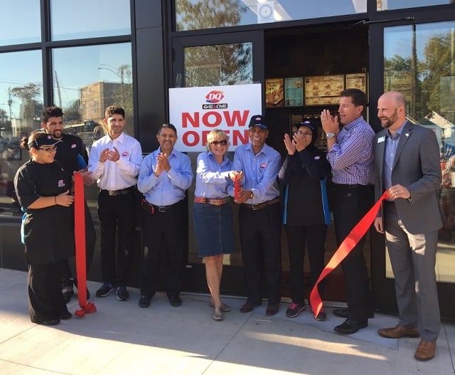 City officials celebrated the reopening of the Decatur Dairy Queen on Oct. 31. Photo by Cynthia Millhorn