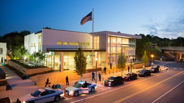 The city of Decatur Police Headquarters at the Beacon Municipal Center. Photo obtained via http://www.decaturga.com/